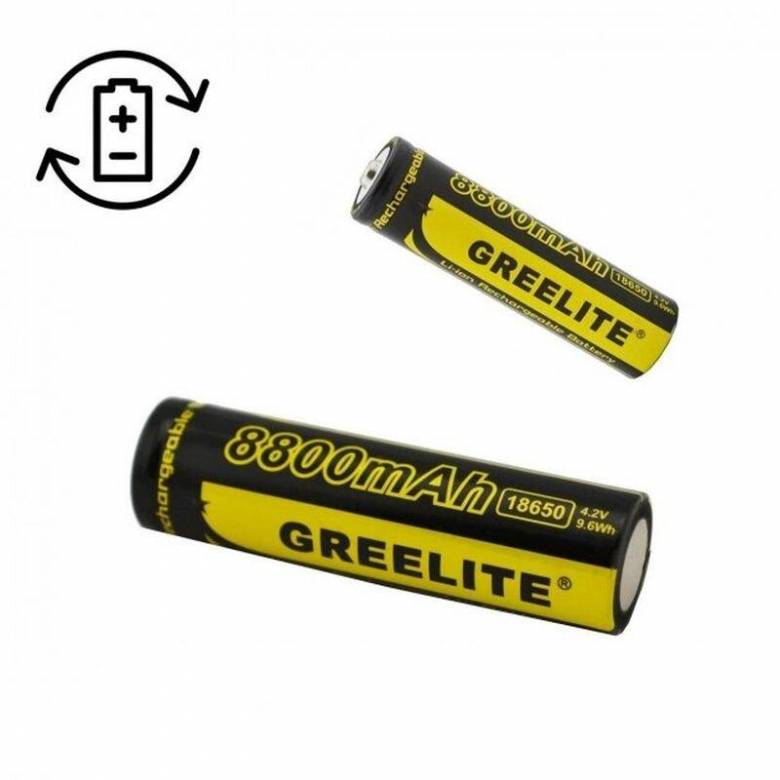 Аккумулятор Greelite 18650 Li-Ion 8800 mAh 4.2v 9.6Wh - фото фото фото 1