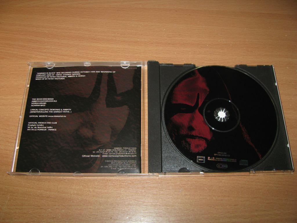 IMMORTAL - Damned In Black  (2000 Osmose 1st press) - фото фото фото 1