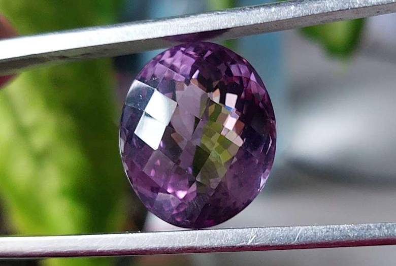 Натуральный аметист 28.77 Ct. 21x17mm - фото фото фото 3