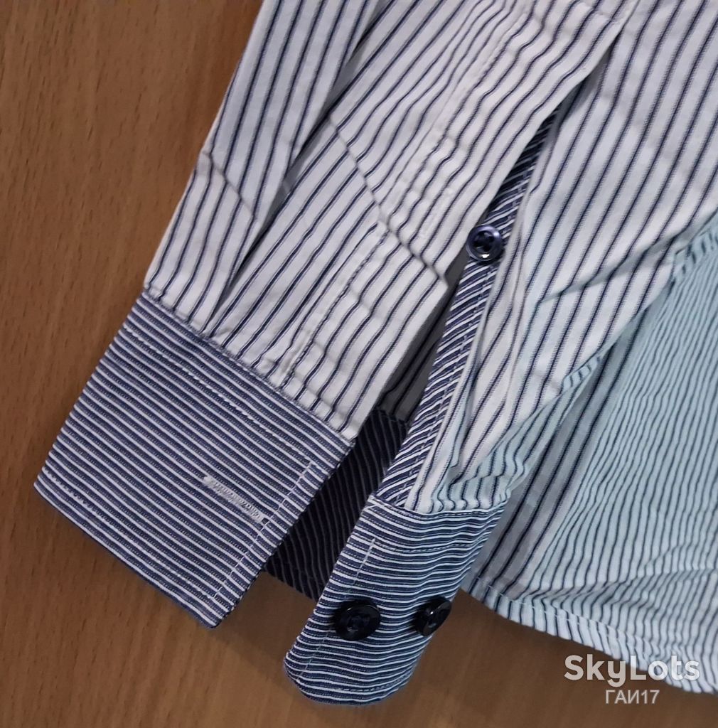Рубашка от бренда «H&amp;M»/Швеция/М/Cotton-100%/полосочка. - фото фото фото 5