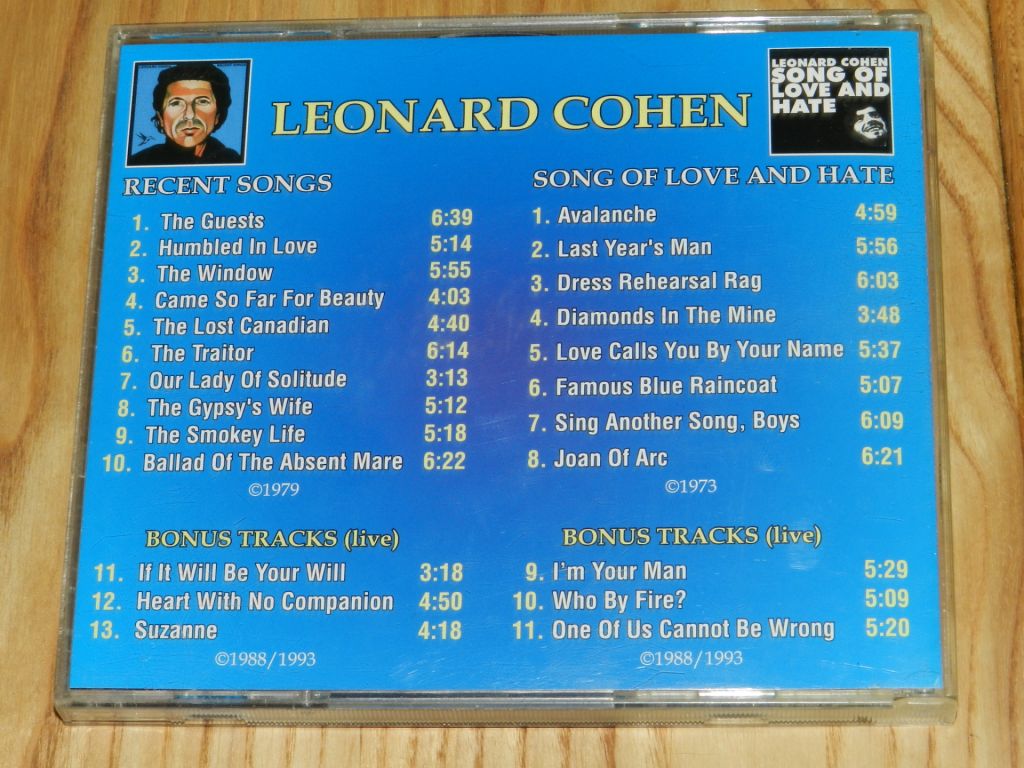 2CD  Leonard Cohen - фото фото фото 7