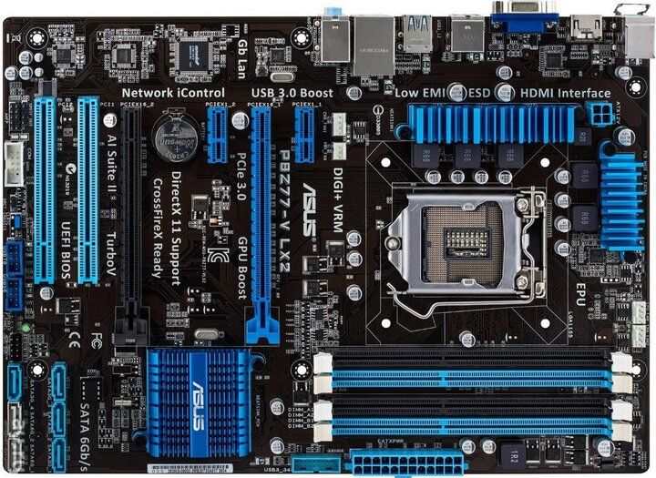 Asus P8Z77-V LX2  (s1155, Intel Z77, 2 x PCI-Ex16) - фото фото фото 0