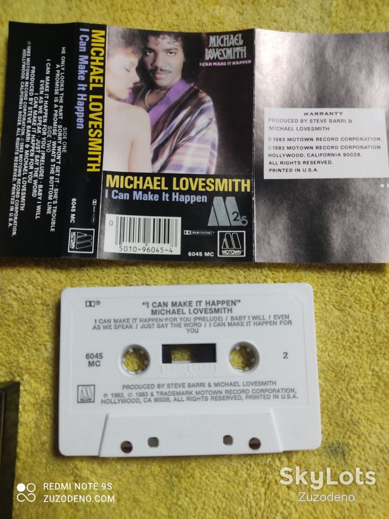 Sf.Б/У Аудио кассета  (US) Michael Lovesmith – I Can Make It Happen - фото фото фото 3