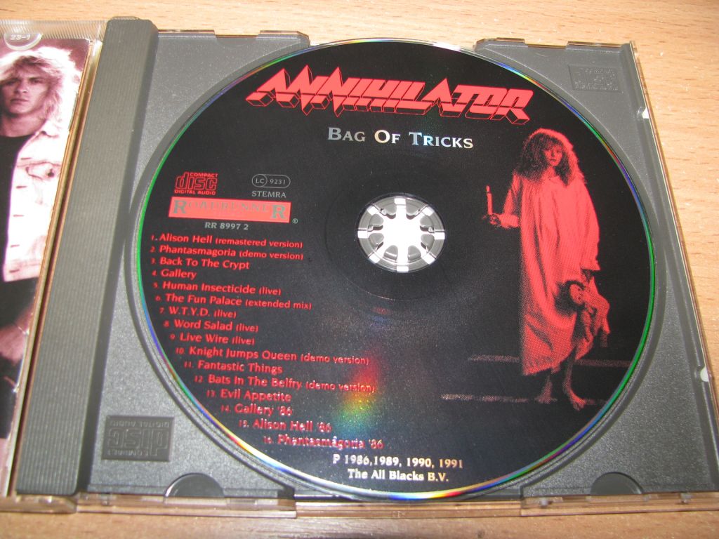 ANNIHILATOR - Bag Of Tricks  (1994 Roadrunner 1st press) - фото фото фото 2