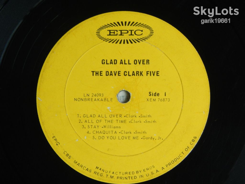 The Dave Clark Five ‎– Glad All Over   (Epic ‎– LN 24093, US) EX/VG - фото фото фото 2