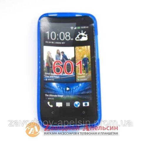 HTC Desire 601 защитный чехол Cover blue - фото фото фото 1