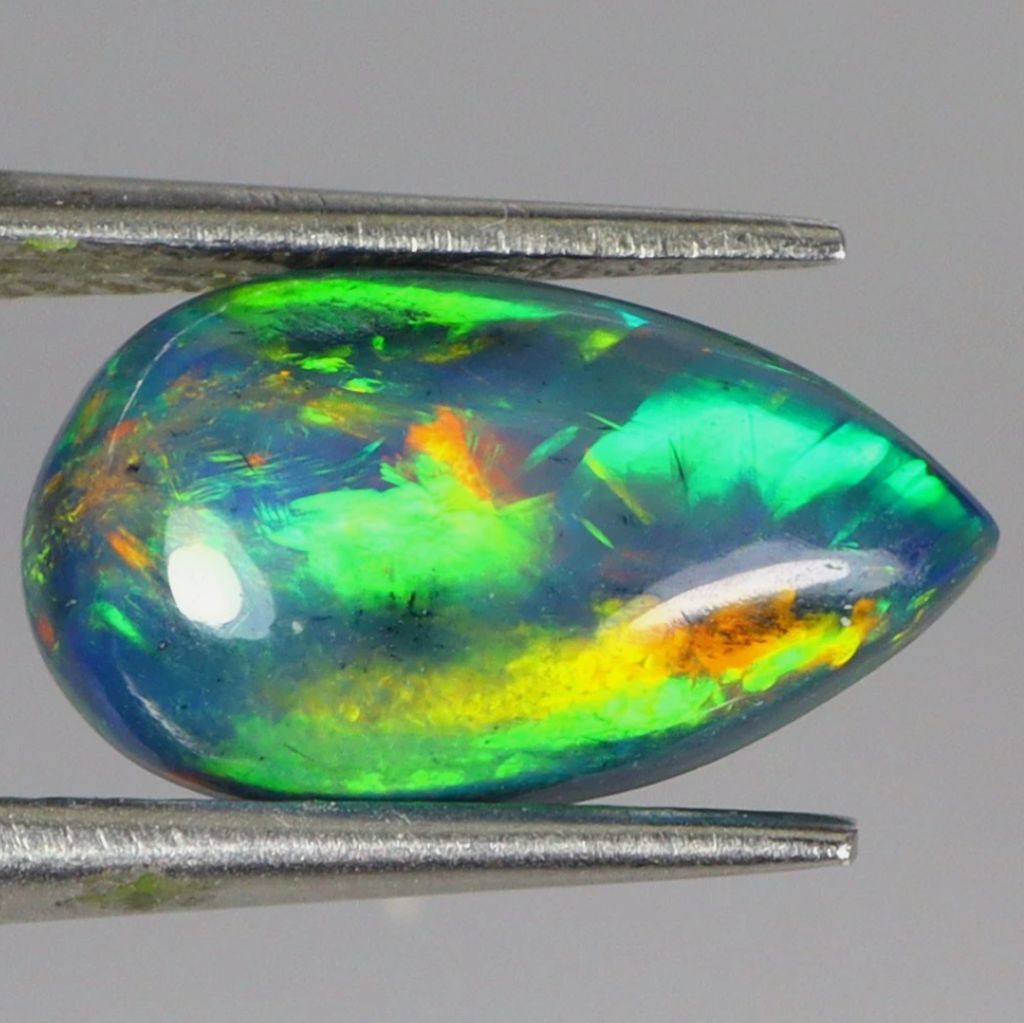2.21ct Натуральный черный Опал,Эфиопия. - фото фото фото 1