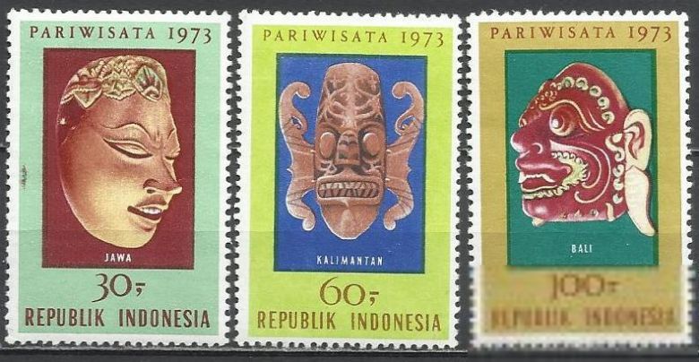 Индонезия 1973 туризм искусство маски 3м. - фото фото фото 0