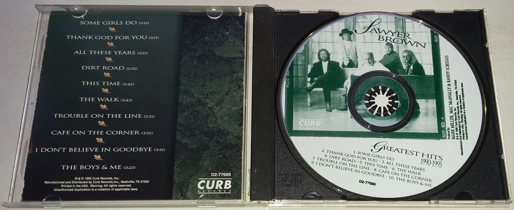 SAWYER BROWN Greatest Hits 1990-1995  CD US - фото фото фото 1