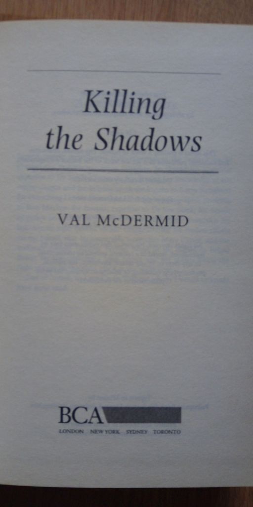 Killing the Shadows VAL McDermid English на Английском книга - фото фото фото 1