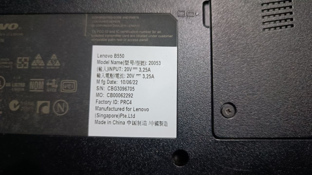 Ноутбук Lenovo B550  Аукцион - фото фото фото 4