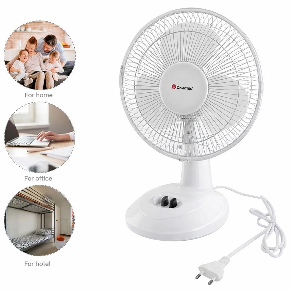 Вентилятор DOMOTEC MS-1624 White / Настольный вентилятор 2 швидкості 23 Вт - фото фото фото 2