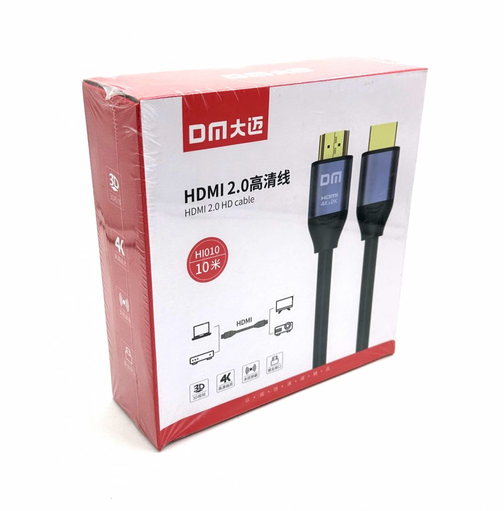 HDMI-кабель DM HI010 HDMI — HDMI 2.0 4K HD 10M - фото фото фото 2