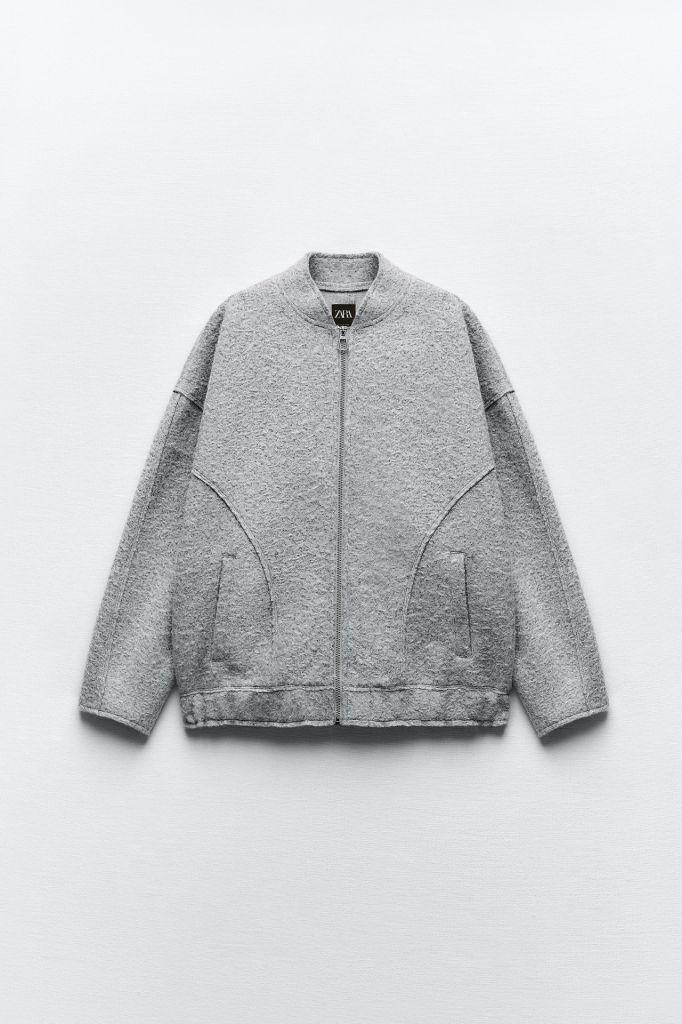 Куртка-бомбер Boucle Zara. - фото фото фото 4