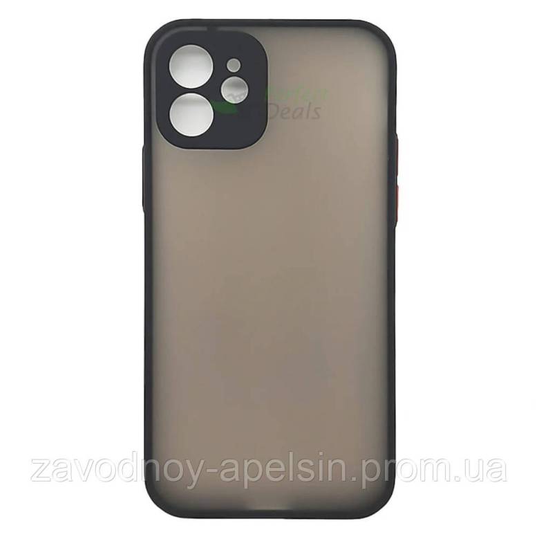 Iphone 12 mini Чехол матовый Защита камеры (TPU+PC) - фото фото фото 0