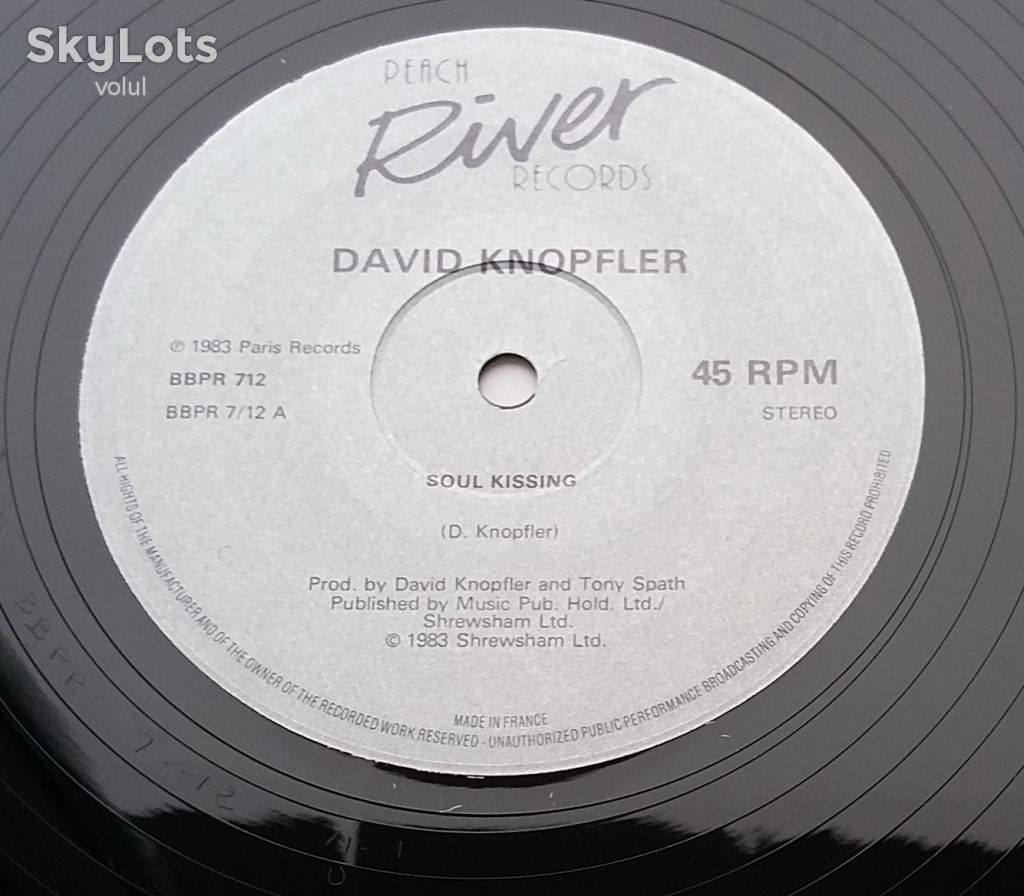 DAVID KNOPFLER Soul Kissing 12", Single, 45 RPM NM/VG++ - фото фото фото 2