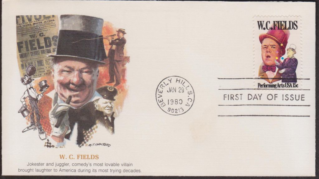 США 1980 АРТИСТ АКТЁР КЛОУН ЖОНГЛЁР W.C.FIELDS СЦЕНА ЭСТРАДА ПРЕДСТАВЛЕНИЕ ШОУ КПД Mi.1410 - фото фото фото 0