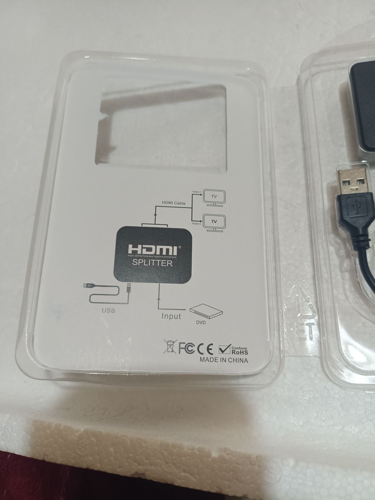 HDMI-розгалужувач                        (HDMI Splitter).4K Ultra HD. Амазон - фото фото фото 1