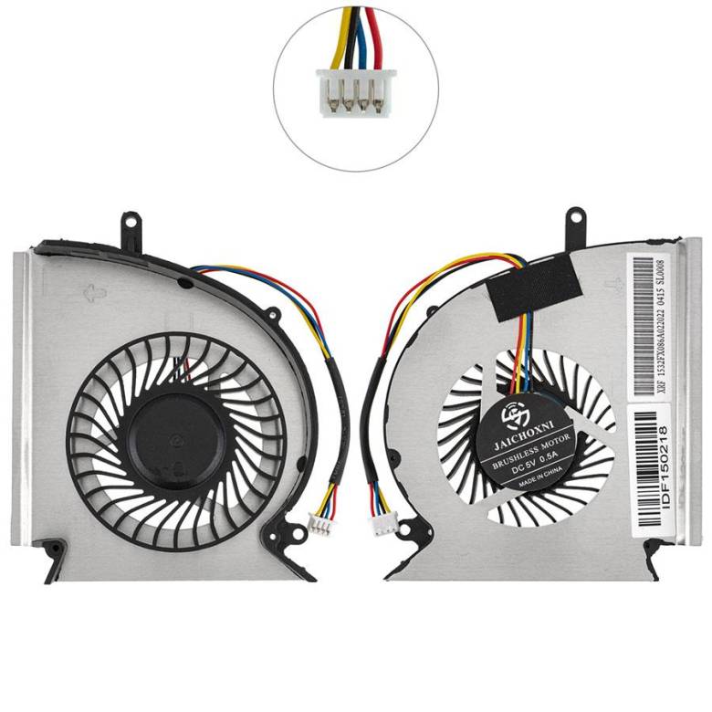 Вентилятор для ноутбука MSI GE75, GP75, GL75 (GPU FAN) (PAAD06015SL-N417) (Кулер) - фото фото фото 0