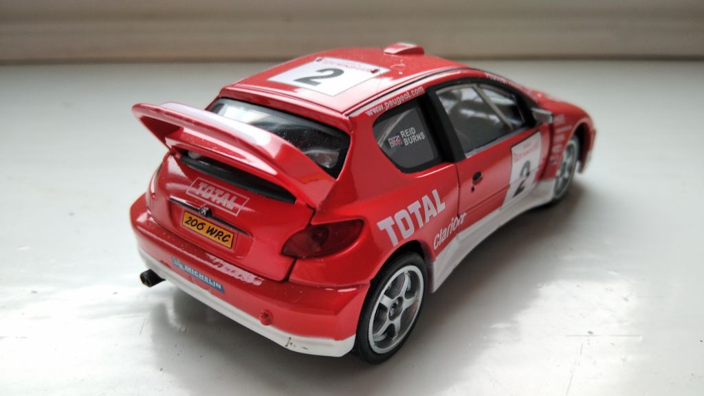 PEUGEOT 206 WRC Rally  - CARARAMA  M 1:43 - фото фото фото 3