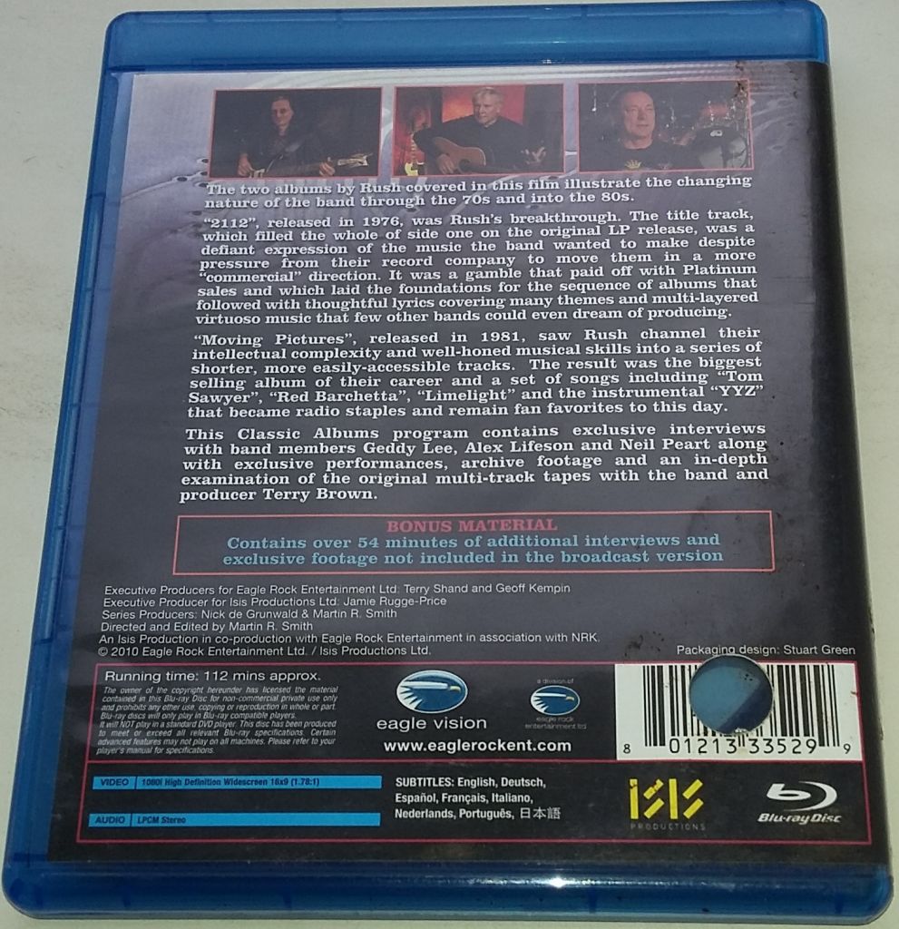 RUSH 2112 &amp; Moving Pictures.. Blu-ray   (US) NM - фото фото фото 2