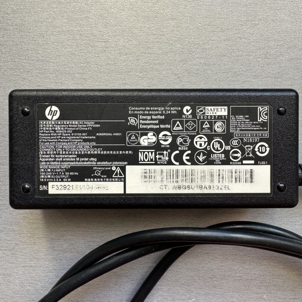 Оригінальний блок живлення HP 65W  (18.5V, 3.5A) - фото фото фото 2