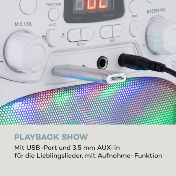 Караоке-система StarMaker Plus Bluetooth USB CD LED Show RCA 10035747 AUNA Германия - фото фото фото 2