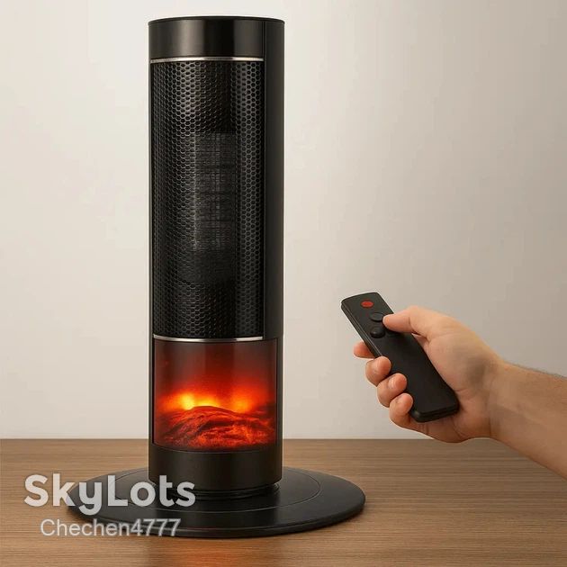 Тепловентилятор підлоговий керамічний з пультом керування PTC-PH16 2000 Вт - фото фото фото 0