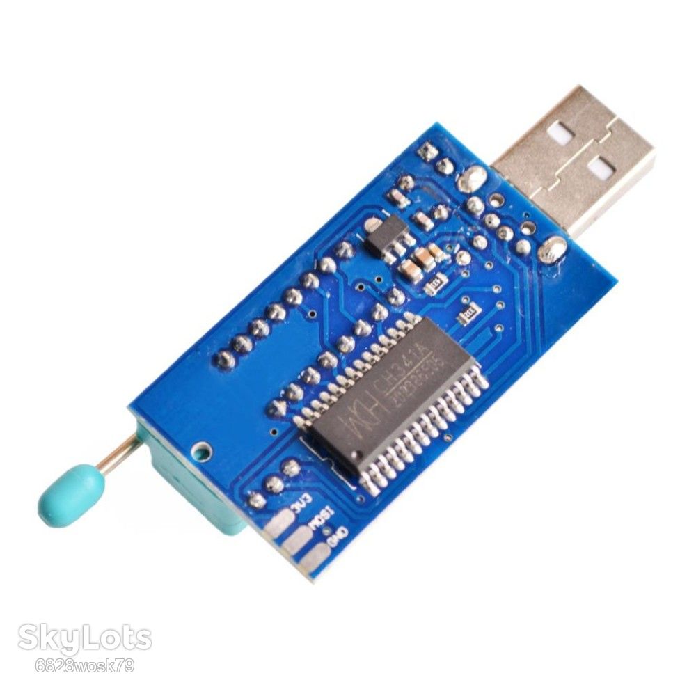 Программатор USB 24, 25 Series EEPROM SPI FLASH  (CH341A) MX25L6405 W25Q64 Bios Board  - фото фото фото 1
