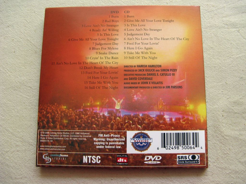 CDLP Deep Purple Family. Whitesnake.  In The Still Of The Night. CD+DVD. 2006. - фото фото фото 14