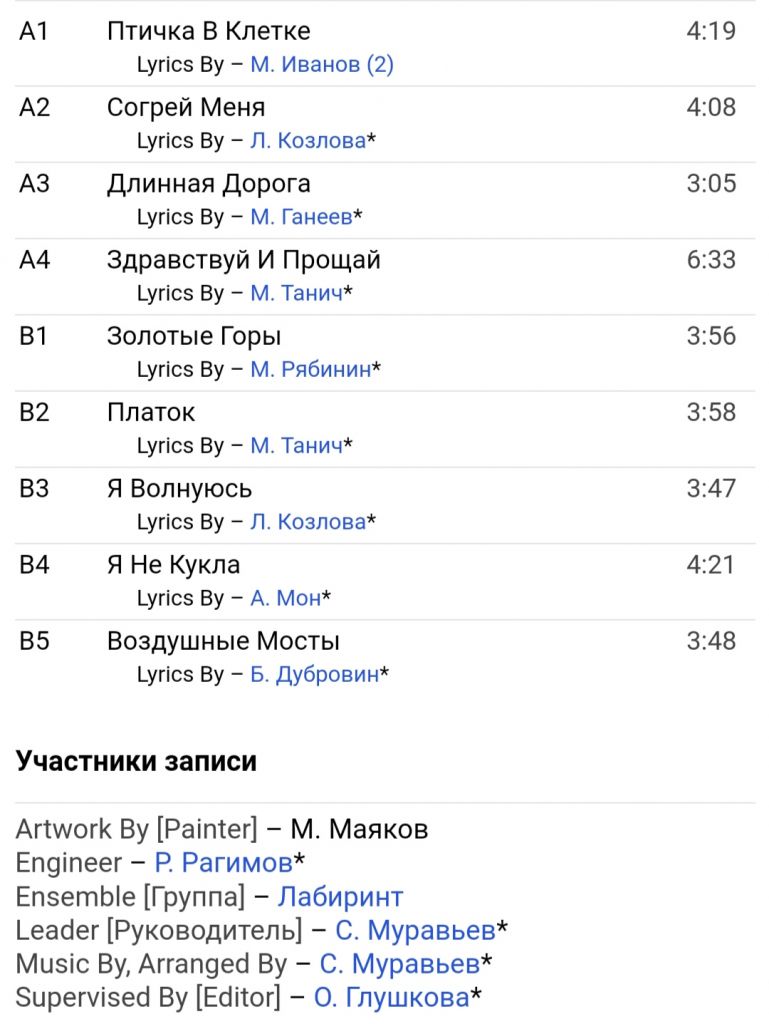 Алиса Мон / Лабиринт - Согрей Меня - 1989.    (LP). 12. Vinyl. Пластинка - фото фото фото 5