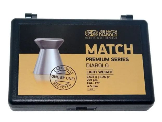 Кулі для пневматики JSB Match Premium HW  (4,5мм, 0,535 г, 200 шт) - фото фото фото 0