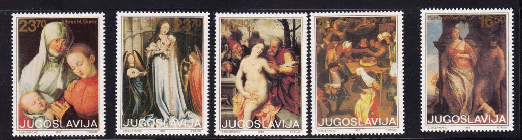EU Югославия  1983  г MNH  -   искусство - фото фото фото 0