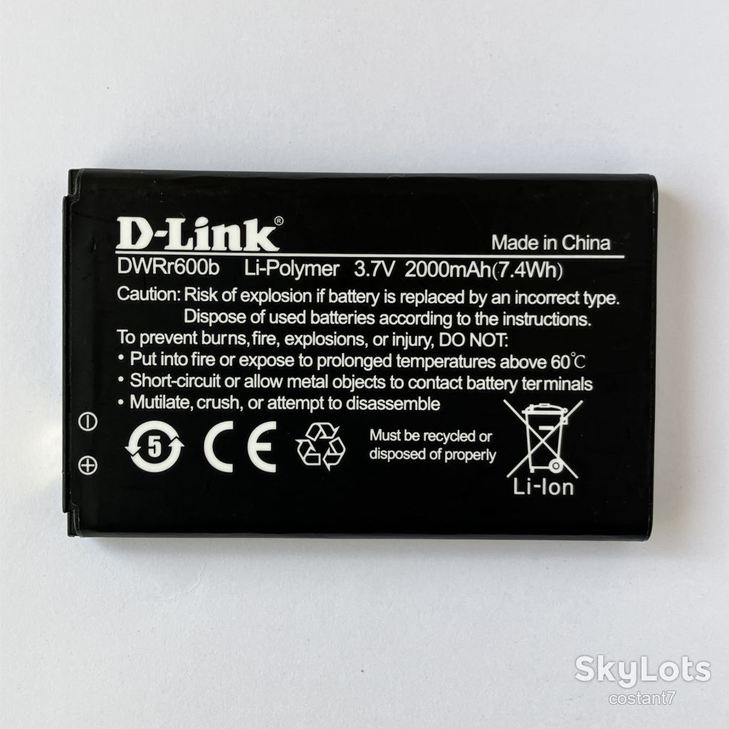 Акумулятор D-Link DWRr600b 2000mAh для DWR-932 DWR-730 DWR-720 DWR-830 Новий - фото фото фото 0