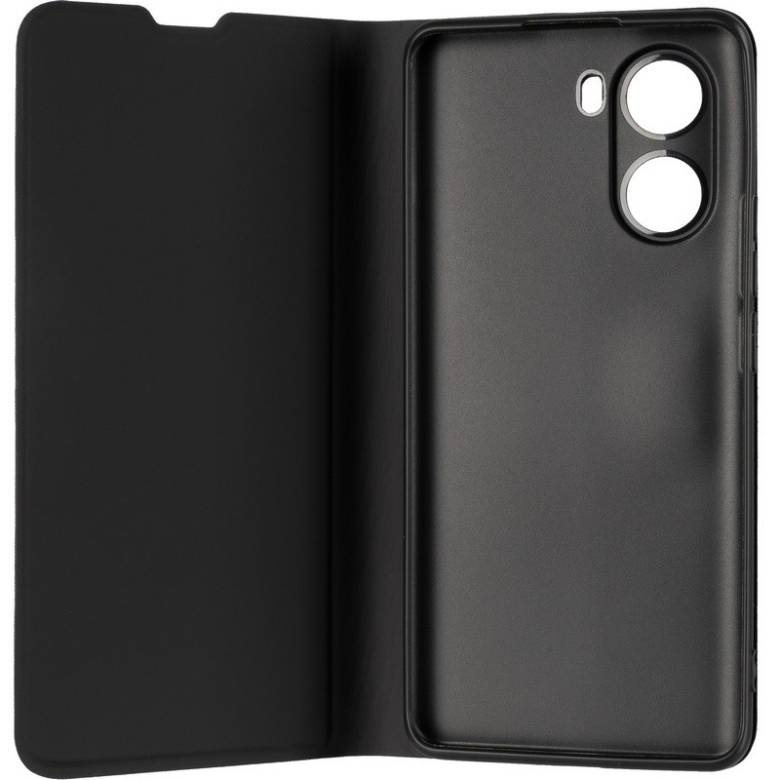 Чохол Fiji Shell для Poco C65 книжка з магнітом та захистом камери Black - фото фото фото 1