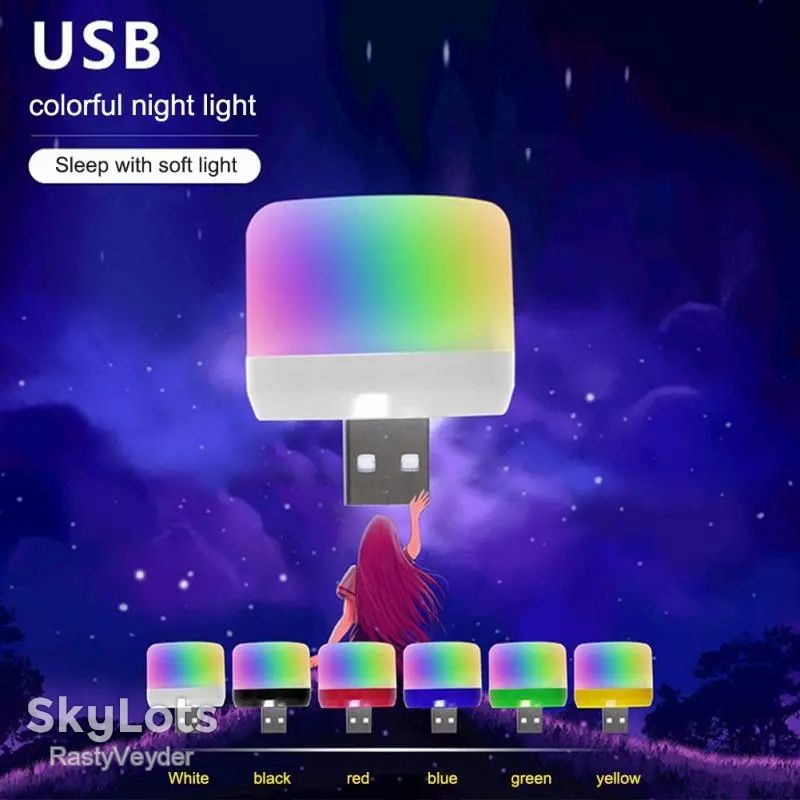 Різнокольоровий usb led нічник - фото фото фото 0