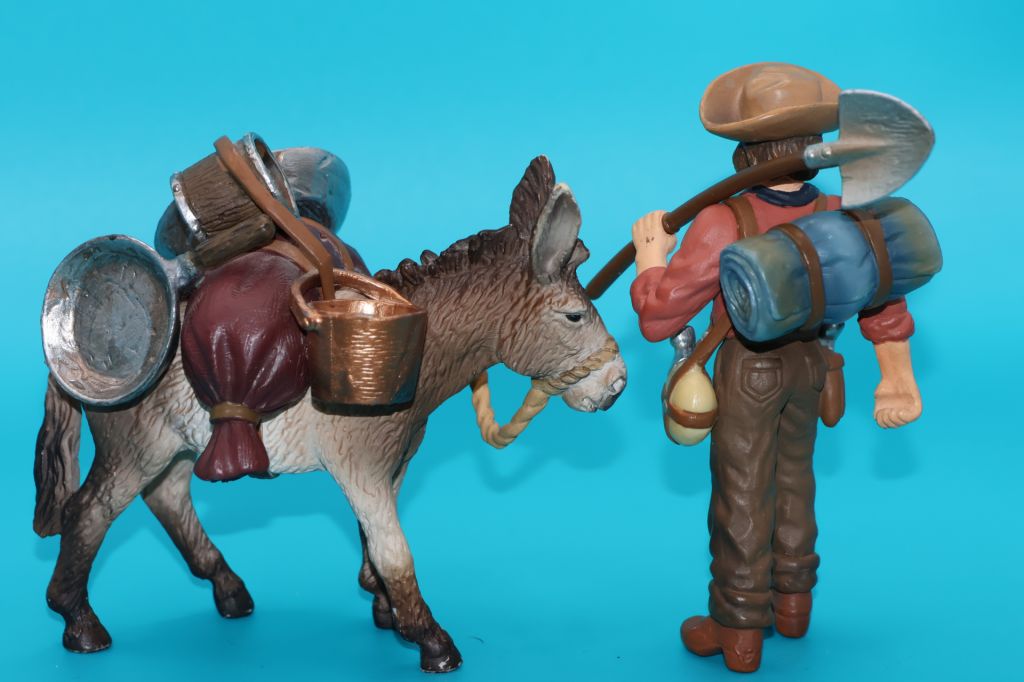 ЗОЛОТОШУКАЧ ковбой старатель SCHLEICH 90-100мм ФРГ - фото фото фото 1