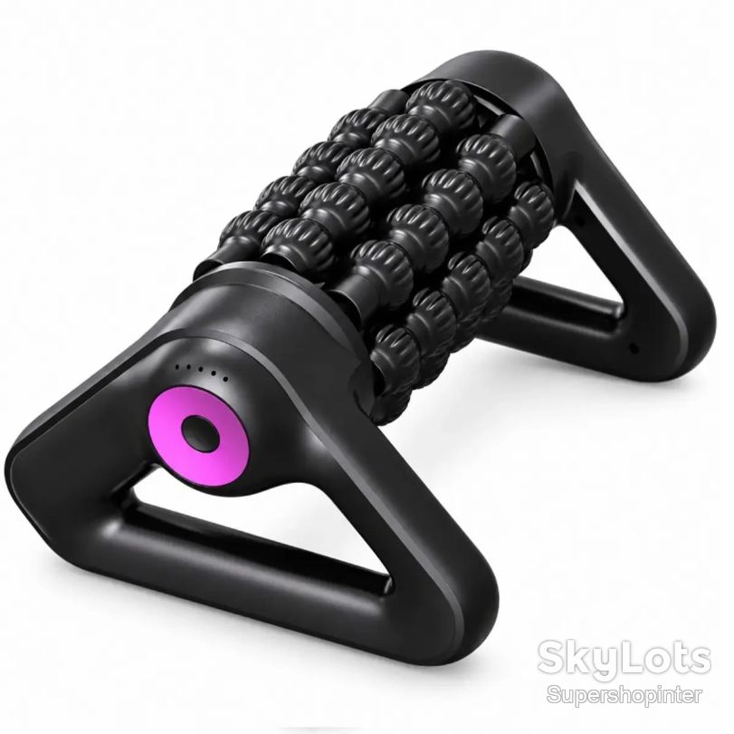 Роликовый массажер, USB, 1800мАч, SL-525, Черный / Антицеллюлитный массажер / Вибромассажер для тела / Массажный ролик - фото фото фото 3