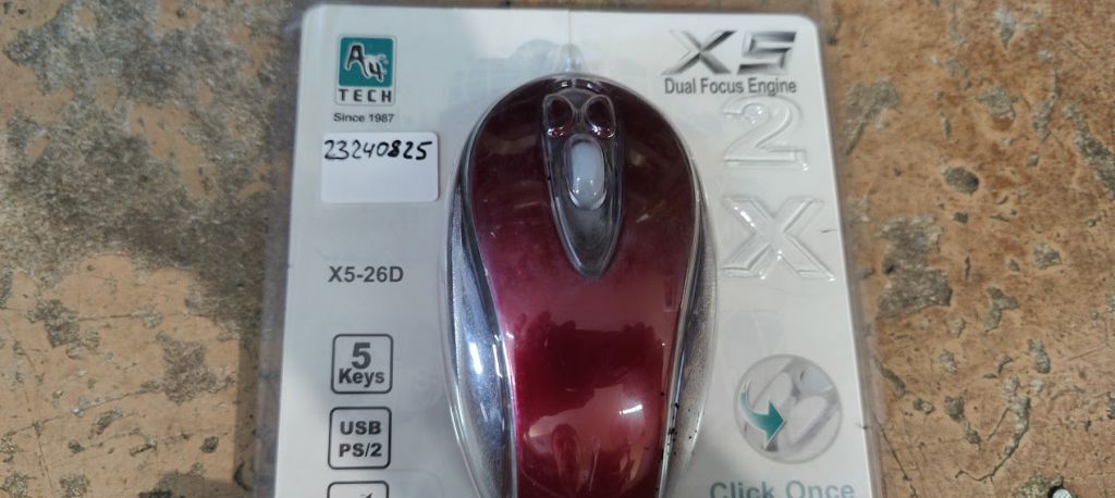 Брендовая оптическая мышь A4Tech X5-26D Red USB № 23240825 - фото фото фото 1