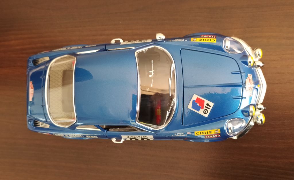 Burago Модель 1:16 автомобиля Renault Alpine  А110-1600S Авторалли Мarrakech 1971 - фото фото фото 2