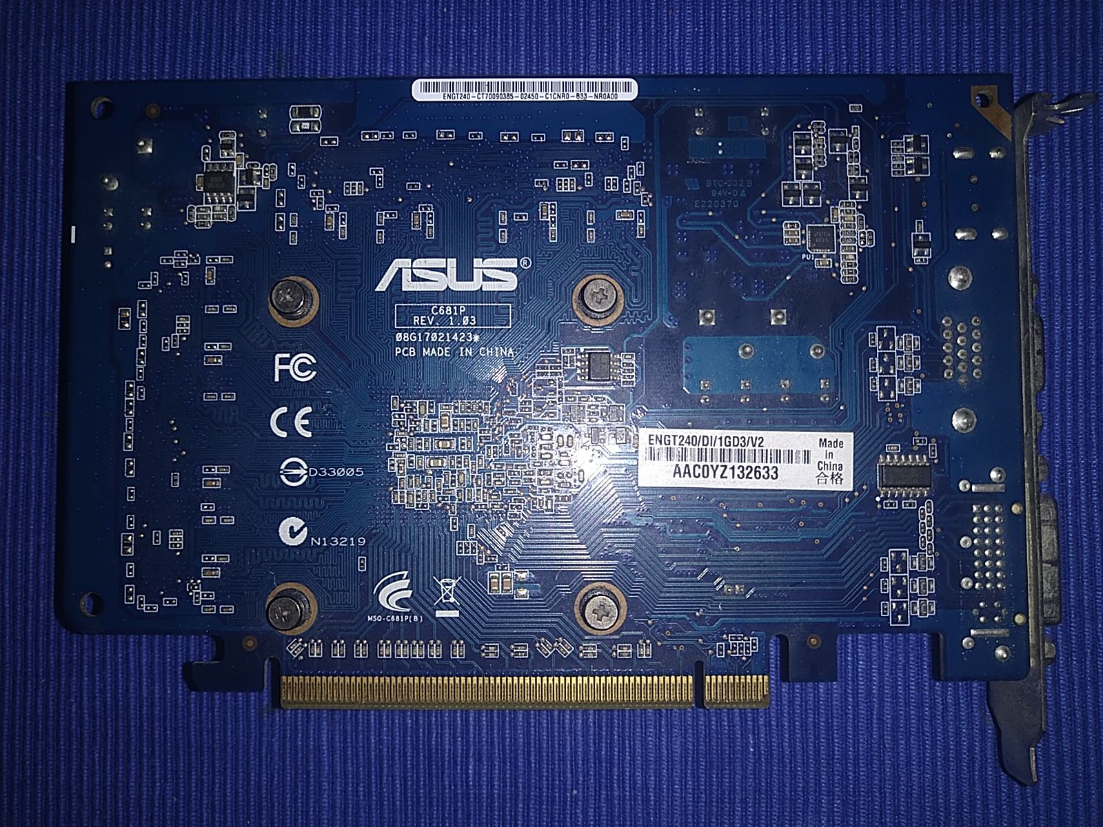 Видеокарта ASUS GeForce GT240 1Gb DDR3 128bit  (VGA, DVI, HDMI) - фото фото фото 1