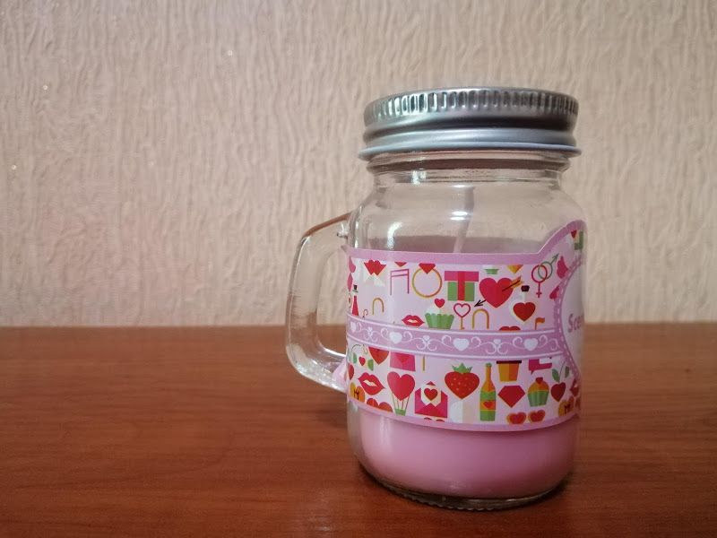 Свеча в баночке scented candle - фото фото фото 1