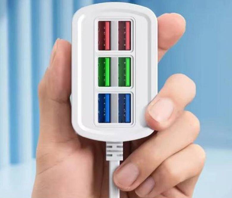Адаптер питания Fast Charger 3.1А 5G быстрой зарядки на 6 usb портов - фото фото фото 2