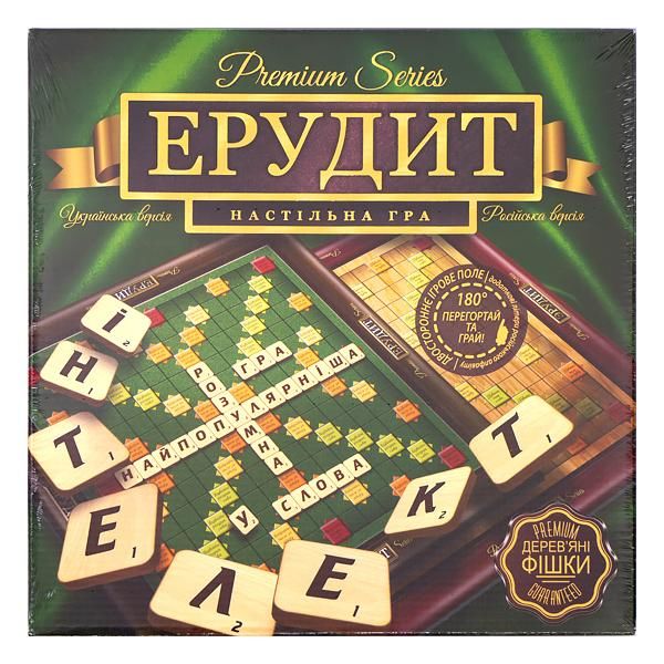 Ерудит Premium Дерев'яні Фішки! Настільна Гра для Розвитку Логіки  (8+). Акція 3+1 - фото фото фото 0