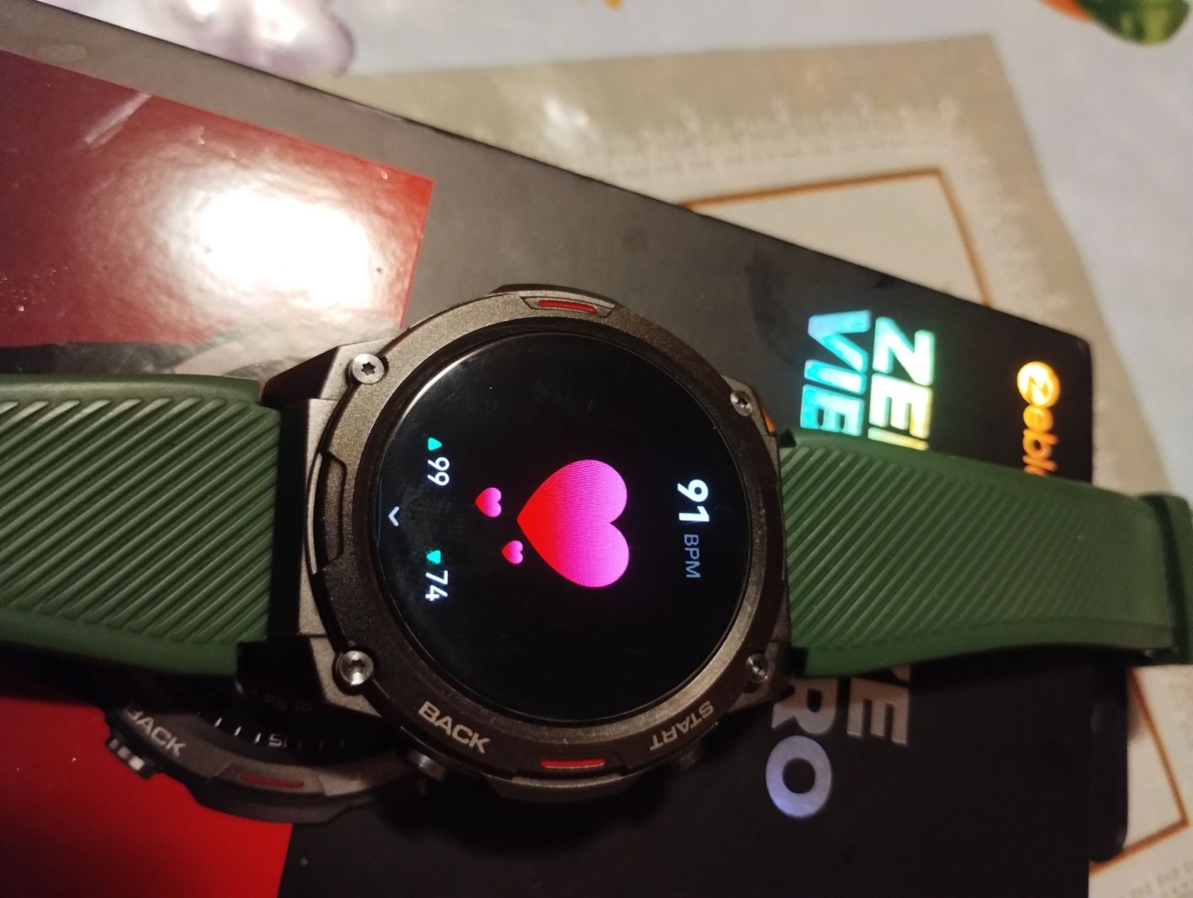 Смарт-годинник Zeblaze Vibe 7 Pro, металевий корпус  AMOLED-дисплей, вимірювання пульсу та SpO2 - фото фото фото 7