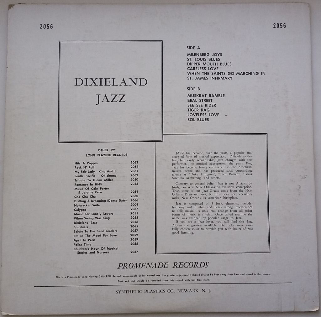 SPACE CADETS Dixieland Jazz LP VG/VG- - фото фото фото 1