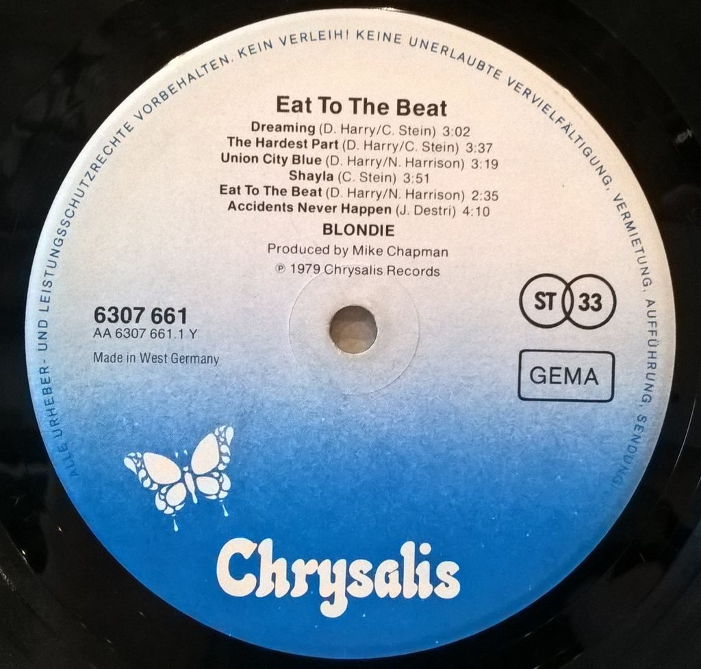 Blondie - Eat To The Beat - 1979.   (LP). 12. Vinyl. Пластинка. Germany - фото фото фото 6