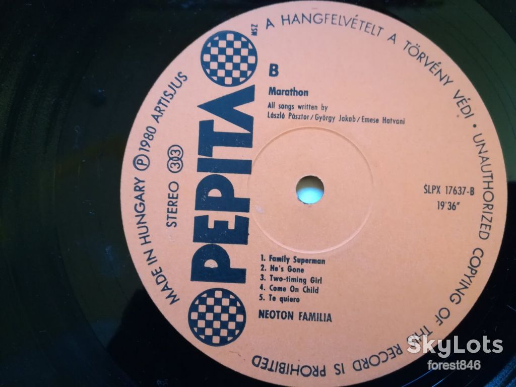 Neoton familia-Marathon  (техн. конв.)-VG, Угорщина - фото фото фото 6