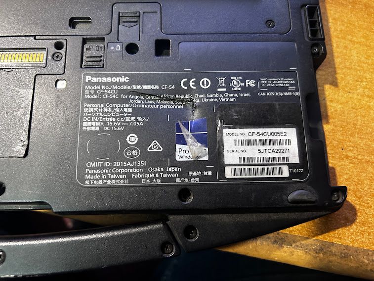 Ноутбук Panasonic ToughBook CF-54 № 232408401 - фото фото фото 7