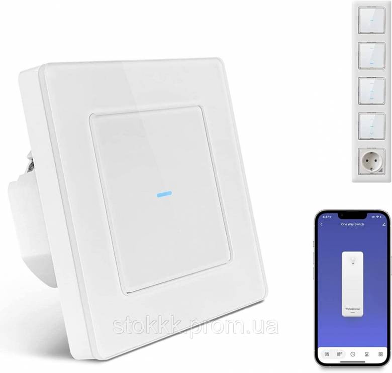 Выключатель света AVATTO Smart WiFi System 55  Smart Life Уценка - фото фото фото 0